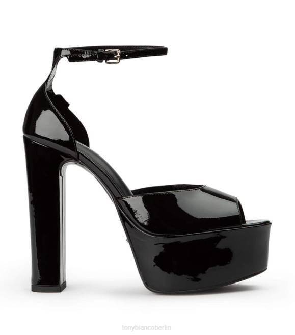 Plateau-Absätze| de Tony Bianco Frauen Jayze-Heels schwarzes Lackleder 46248